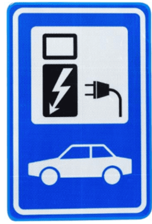 Parkeerbord oplaadpunt elektrische auto